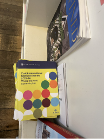 Cadogan Hall season brochures on display alongside other London arts guides