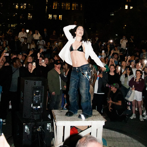 Lorde dances in washington square park